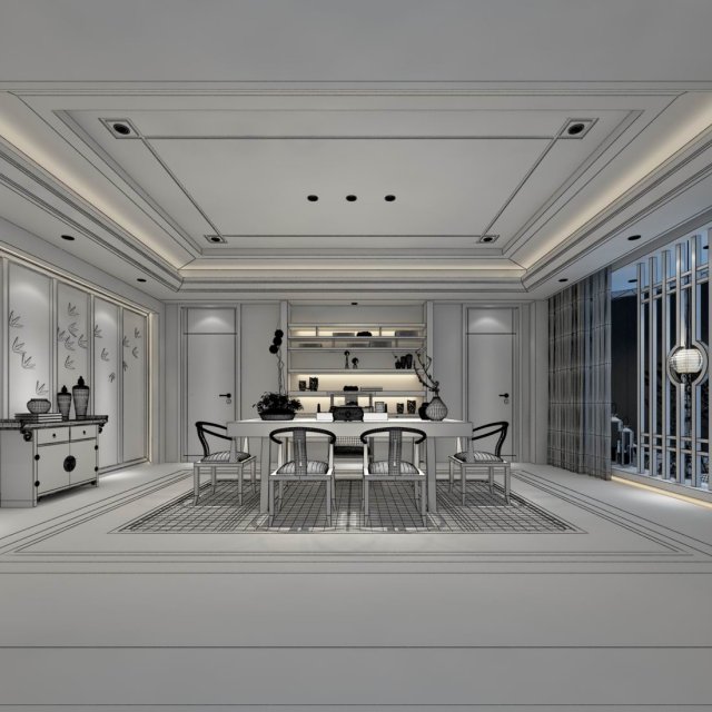 family - kitchen - restaurant 492 3Dモデル .c4d .max .obj .3ds .fbx .stl .blend 