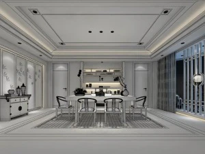 family - kitchen - restaurant 492 3D Model