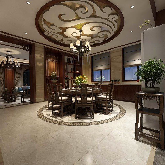 family - kitchen - restaurant 494 3D Model .c4d .max .obj .3ds .fbx .stl .blend 