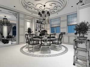 family - kitchen - restaurant 494 3D Model