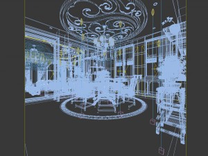 family - kitchen - restaurant 494 3D Model