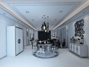 family - kitchen - restaurant 496 3D Model
