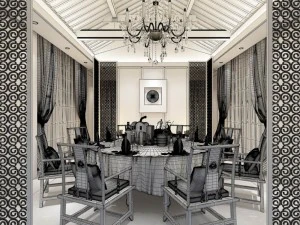 family - kitchen - restaurant 498 3D Model