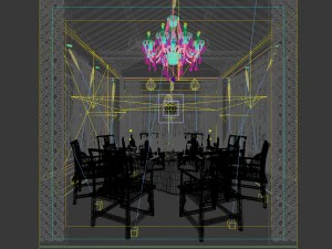 family - kitchen - restaurant 498 3D Model