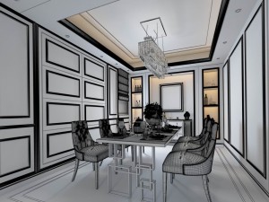 family - kitchen - restaurant 502 3D मॉडल