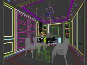 family - kitchen - restaurant 502 3D Model