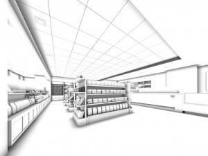 supermarket 093 3D 모델