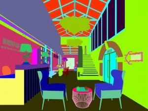 cinema - cafe 03 3D Model
