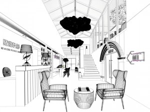 cinema - cafe 03 3Dモデル