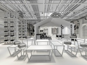 children clothing - articles store 01 3D Model