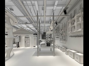 children clothing - articles store 01 3D Model