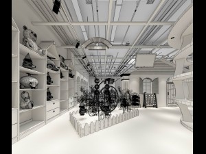 children clothing - articles store 01 3D Model
