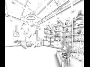 children clothing - articles store 01 3D Model