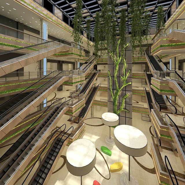 shopping - arcade - shop 32 3D Model .c4d .max .obj .3ds .fbx .stl .blend 