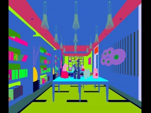 antique sale showroom 3D Model