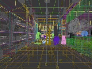antique sale showroom 3D Model