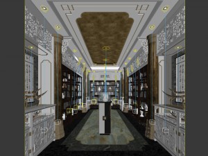 antique sale showroom 2 Modelo 3D