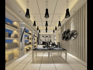 antique sale showroom 03 3D Model