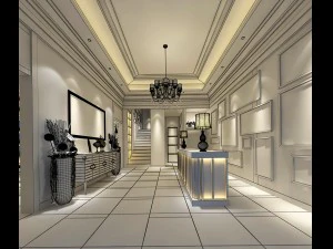 antique sale showroom 03 3D Model