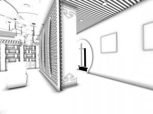 antique sale showroom 25 Modelo 3D
