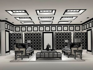wedding dressing area 11 Modello 3D