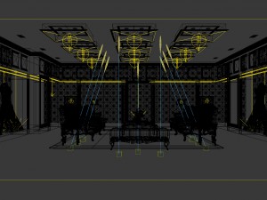 wedding dressing area 11 Modello 3D