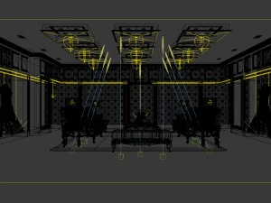 wedding dressing area 11 3D Model