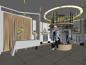 retail - fashion store 31 3D Model
