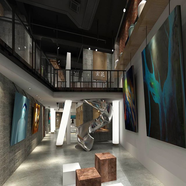 shopping mall - apparel store 05 3D Model .c4d .max .obj .3ds .fbx .stl .blend 