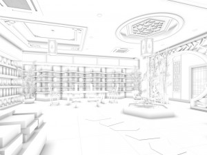 shopping malls - shop - tea shop 32 3D 模型