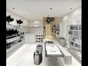 shopping malls - shops - tea shops 321 3D 모델