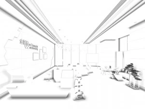 shopping mall - movie theater 06 3D Model