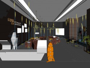 shopping mall - movie theater 06 3D Model