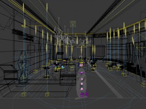 shopping mall - movie theater 06 3D Model
