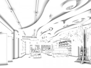 shopping malls - shop - clothing stores 321 3D Модель