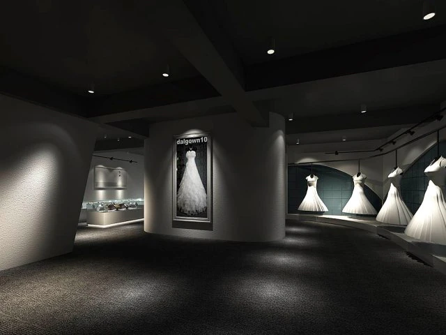 mall store - bridal shop 03 3D Model .c4d .max .obj .3ds .fbx .stl .blend 