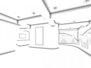 mall store - bridal shop 03 3D Model