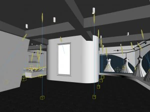 mall store - bridal shop 03 3D Model