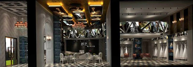 shopping malls - bridal shops 13 3D Model .c4d .max .obj .3ds .fbx .stl .blend 