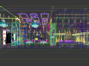 shopping malls - bridal shops 13 3D Model