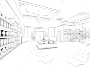 sala de juegos - tienda - hotel 03 Modelo 3D