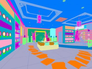 sala de juegos - tienda - hotel 03 Modelo 3D