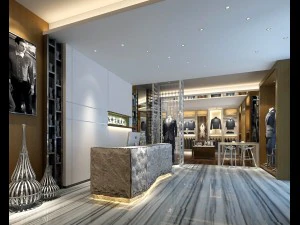 negozio del centro commerciale - negozio di abbigliamento da uomo 06 Modello 3D