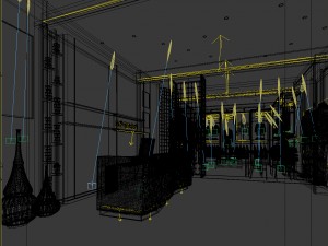 mall store - men clothing store 06 3D 모델