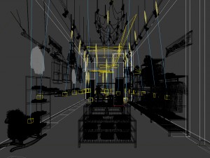 mall shop - men clothing store 036 3D Model