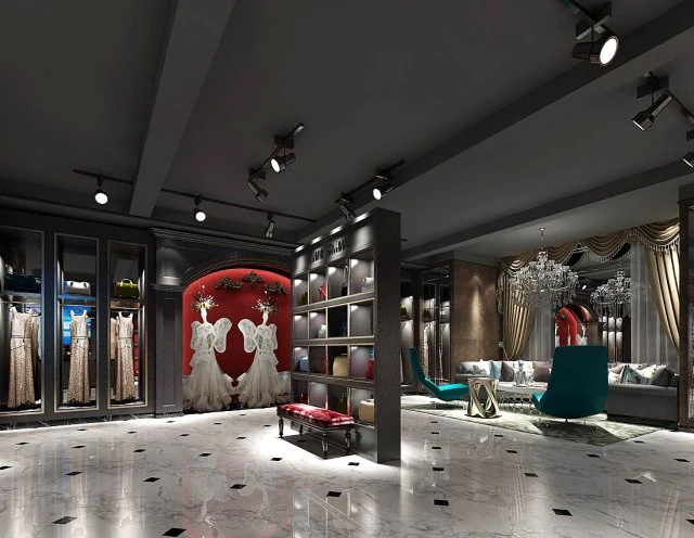 mall store - female clothing store 34 3D Model .c4d .max .obj .3ds .fbx .stl .blend 
