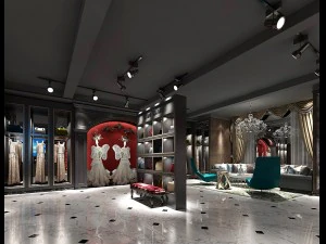 商场店-女装店34 3D 模型