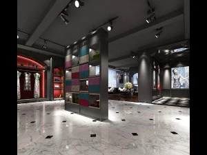 mall store - female clothing store 34 3D Model