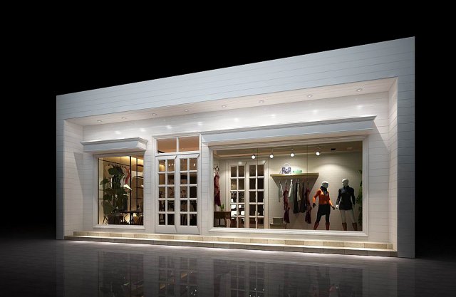 arcade - stores - women clothing stores 96 3Dモデル .c4d .max .obj .3ds .fbx .stl .blend 