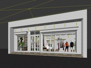 arcade - stores - women clothing stores 96 3D Model
